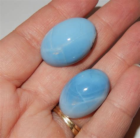 Owyhee Blue Opal Cabochon Etsy Blue Opal Opal October Birth Stone