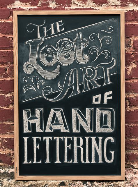 The Lost Art Of Hand Lettering On Behance