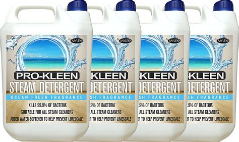Pro Kleen 4 X 5 Litres Steam Detergent Ocean Fresh Fragrance For Steam