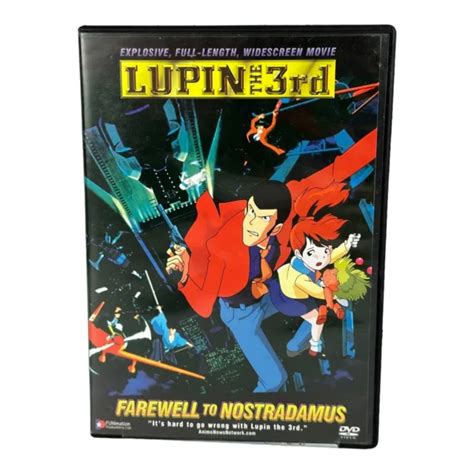 Lupin The 3rd Farewell To Nostradamus Dvd 2005funimation Anime Mint