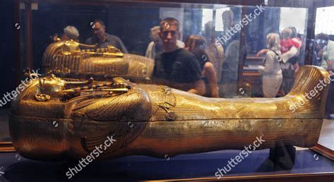 Two Egypts Famed King Tutankhamuns Golden Editorial Stock Photo Stock
