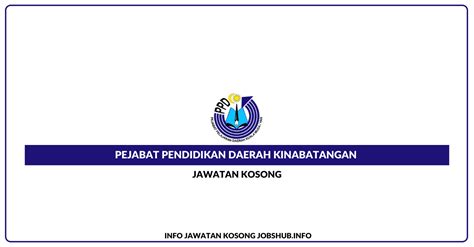 Cawangan pejabat pendidikan daerah kudat pulau banggi peti surat telefon: Jawatan Kosong Pejabat Pendidikan Daerah Kinabatangan ...