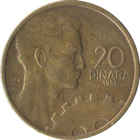 20 Dinara Fnr Legend Yugoslavia Numista