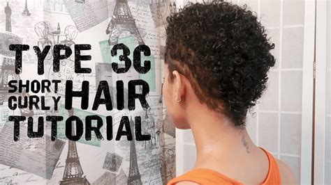 Type 3c Short Curly Hair Tutorial Youtube