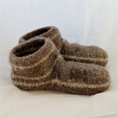 The Men S Moccasin Felted Slipper Pattern By Lydia Hamilton Moss