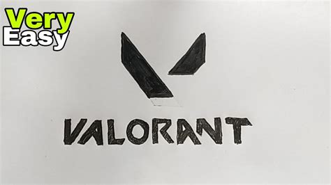 How To Draw Valorant Logo Valorant Icon Drawing Step By Step Shn