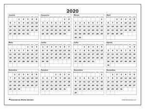 Calendário 34sd De 2020 Para Imprimir Calendario Para Imprimir