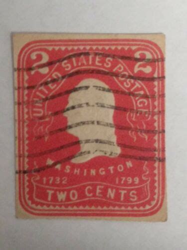 1732 1799 George Washington Postage Stamp Two Cents Old Rare Rare Rare