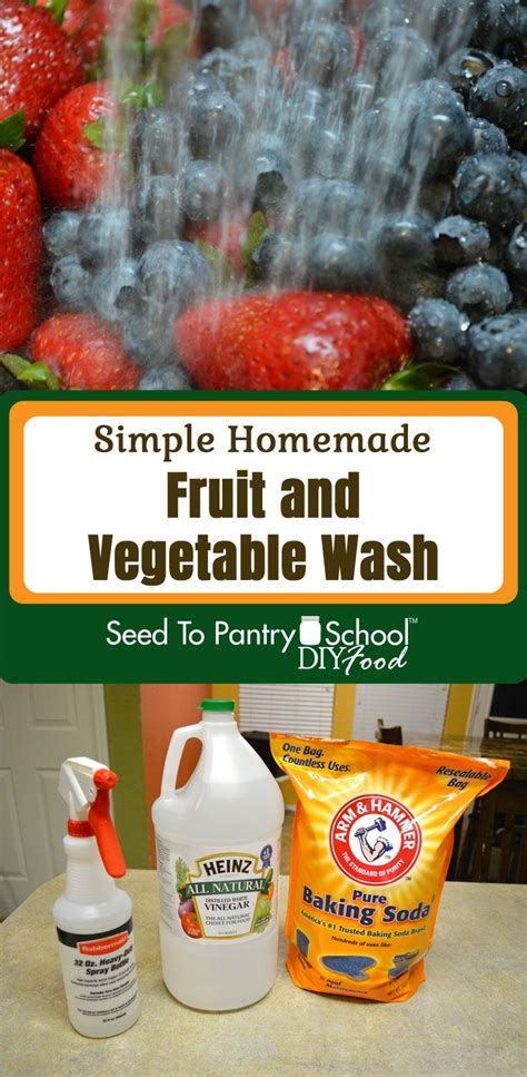 Take your time, as it will create some serious bubbles and it will grow in size. Simple Homemade Fruit and Vegetable Wash in 2020 | Fruit ...