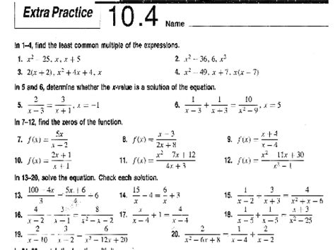 This equation can easily be solved using the. Solving Radical Equations Worksheet Answer Key - algebra 2 ...