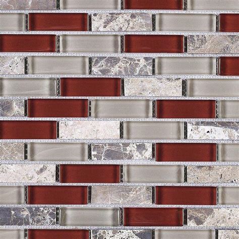 Kitchentile In 2020 Red Backsplash Kitchen Design Small Glass Mosaic Tiles