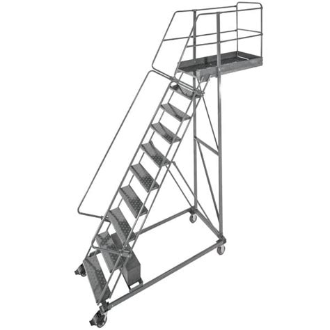 Ballymore Cl 10 28 10 Step Heavy Duty Steel Rolling Cantilever Ladder