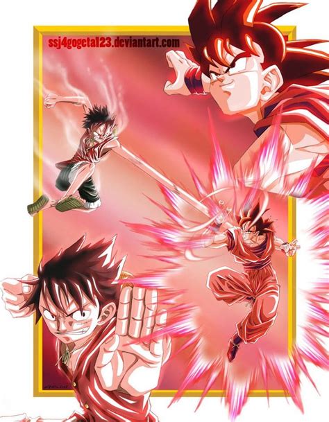 Goku Vs Luffy Anime Luffy Dragon Ball