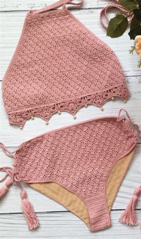 Aprende A Tejer Este Hermoso Bikini Paso A Paso Crochet