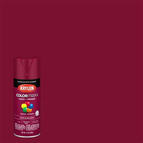 Red Satin Spray Paint At