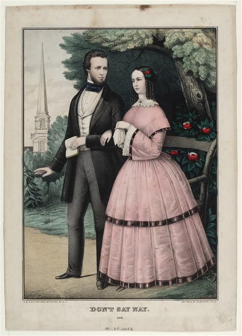A Print Depicting A Victorian Couple In Love 1850s Dpla