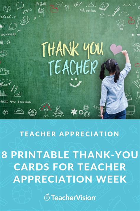 Free Printable Teacher Appreciation Week Thank You Cards Teacher