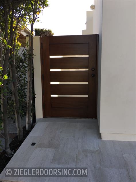 Modern Courtyard Gates Ziegler Doors Inc