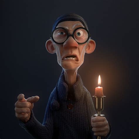 Old Man By Felipe Dreher Hansen Cartoon 3d Cartoon Character