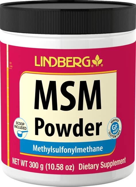 Msm Methylsulfonylmethane Powder 4000 Mg Per Serving 300 G 1058