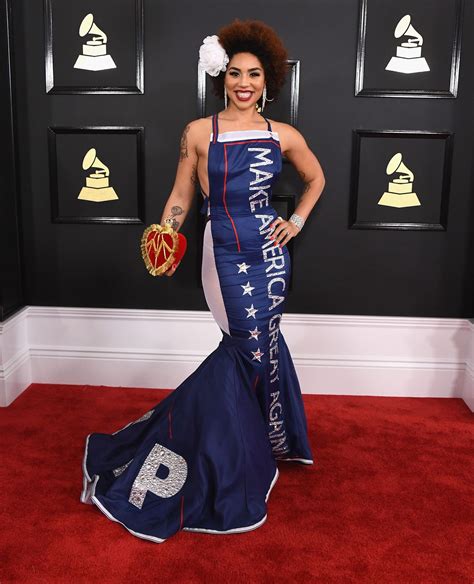 Joy Villa Wore A Pro Life Dress To The Grammys