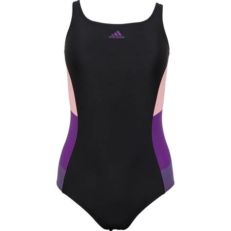 Buy Adidas Womens Colorblock Swimsuit Blackglow Pink