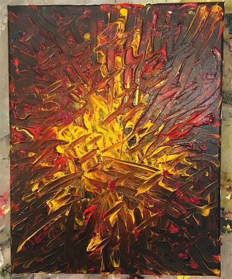 Well Of Pain Abstract Painting Etsy