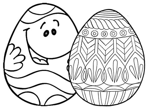 Large Easter Egg Coloring Pages At Getdrawings Free Download