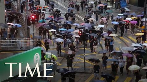 Hong Kong Protests Show Little Sign Of Flagging As Large Crowds Rally