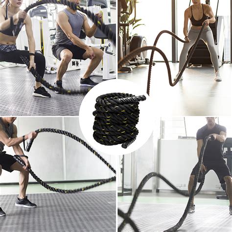 Training Battle Ropes 50ft 15in Gym Fitness Exercise Power Strength