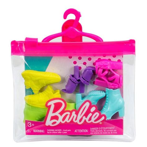 pack de zapatos barbie casuales x 5 pares barbie