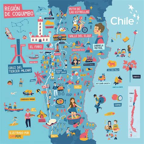 Mapa De Chile Para Ninos