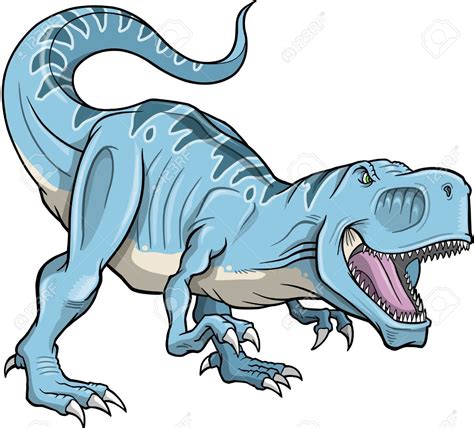 Tyrannosaurus Rex Dinosaur Vector Illustration Dinosaur Illustration
