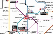 Plaza de Castilla station map - Madrid Metro