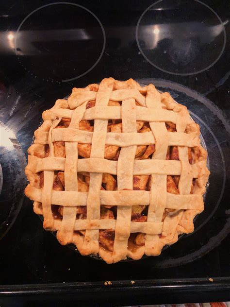 my homemade apple pie i think i nailed the flaky crust and oh yeah she s vegan r veganbaking