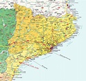 Catalunya Spain Tourist Map - Catalunya Spain • mappery