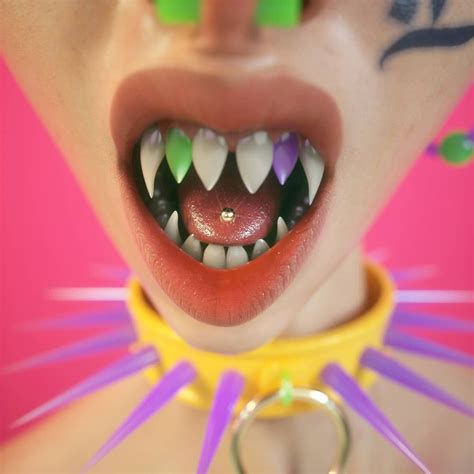 I thought you ppl liked outrageous things #tonguepiercing #teeth # ...