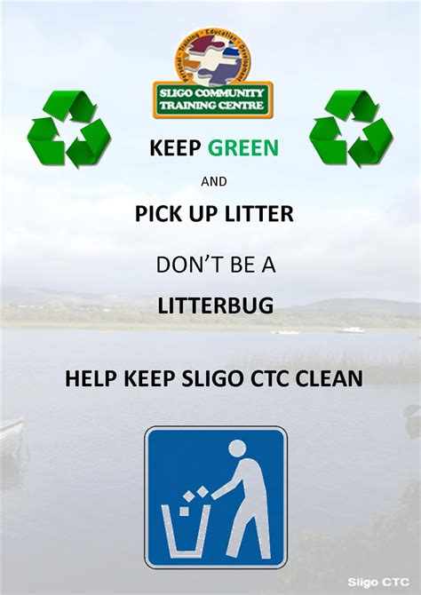 Sligo Ctc Anti Litter Posters Sligo Community Training Centre