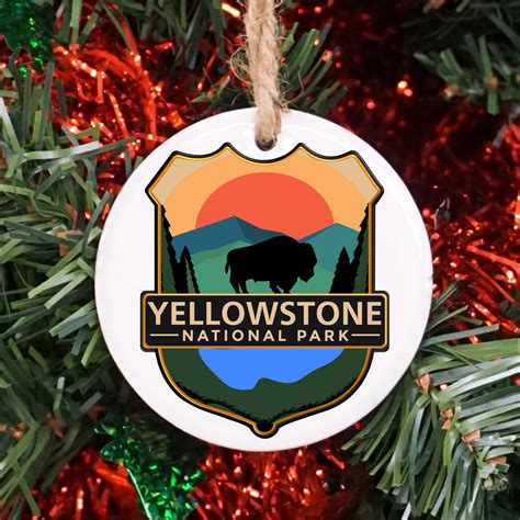 Custom Yellowstone National Park Ornament Custom Yellowstone National