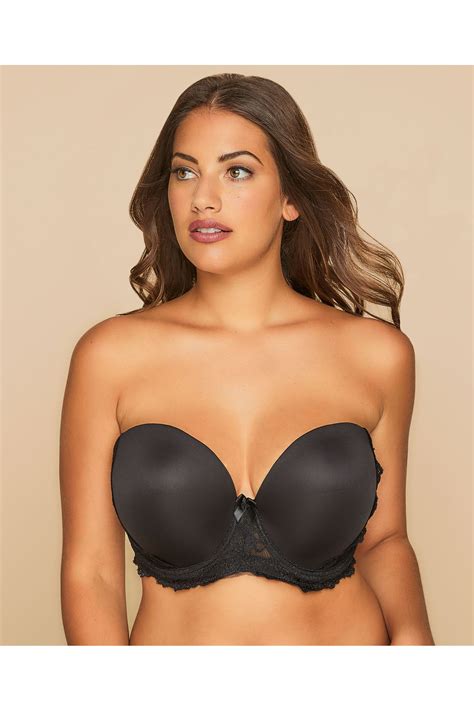 Black Multiway Microfibre Lace Bra With Removable Straps