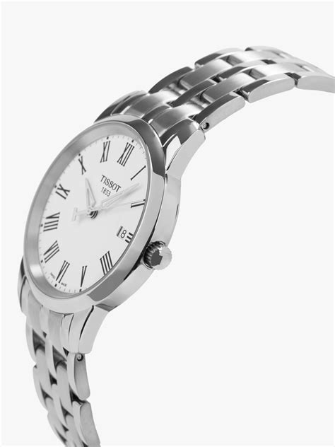 Tissot T0334101101301 Mens Classic Dream Date Bracelet Strap Watch Silverwhite