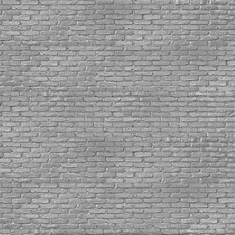 Grey Brick Wallpaper Silver Grey Brick Effect Wallpaper