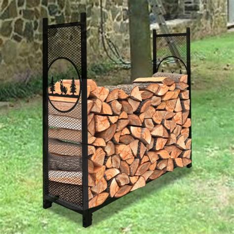 Zimtown Firewood Holder Small Decorative Indooroutdoor Firewood Racks