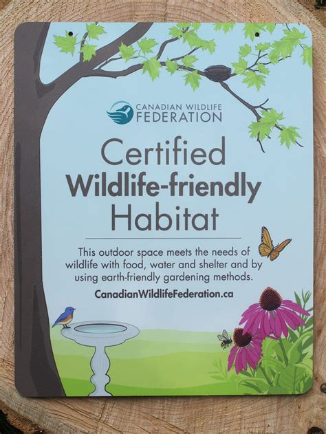 Canadian Wildlife Federation Garden Habitat Certification Habitats