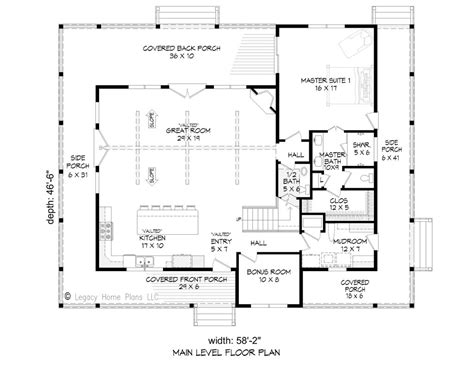 Southern Style House Plan 3 Beds 25 Baths 2200 Sqft Plan 932 790