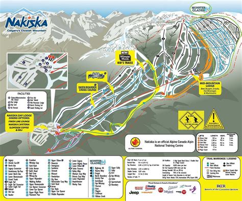 Nakiska Ski Area Trail Map Freeride