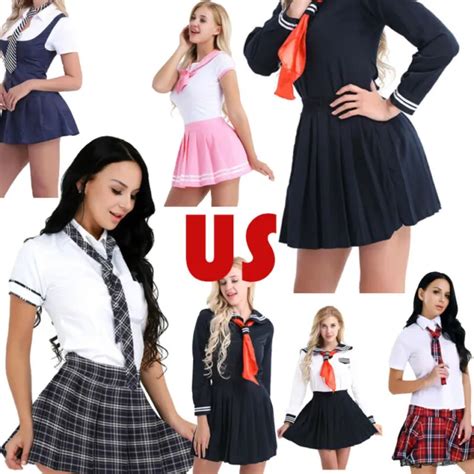 Sexy Lingerie Outfit Women School Girl Student Cosplay Fancy Dress