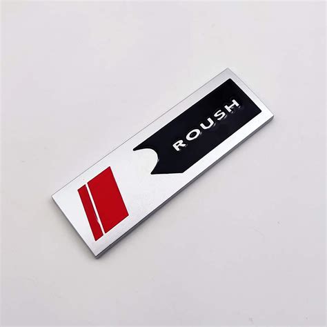 Axlezx 3d Matte Metal Roush Logo Car Emblem Premium Rear Trunk Badge