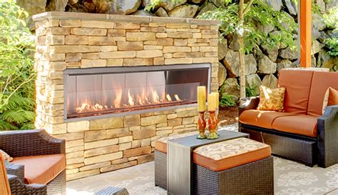 Superior 36 Inch Vent Free Outdoor Linear Gas Fireplace