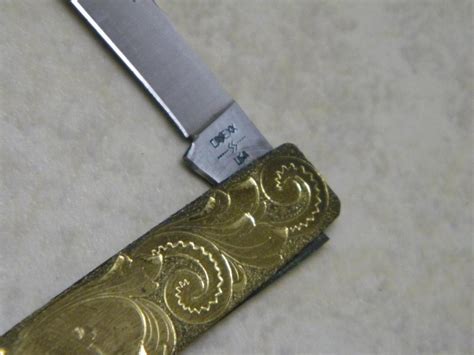 Case Xx Ss Usa 9 Dot 1981 Engraved Brass 278 Pen Knife